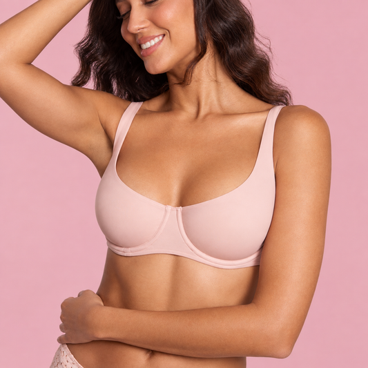 Smooth Scoop Neck Balconette Bra