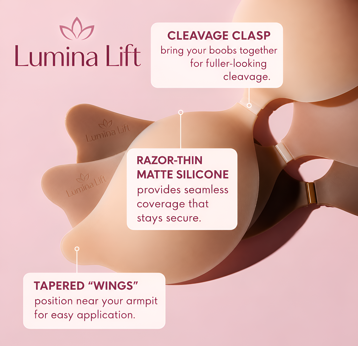 Sculpting Bra with Silicone Cups