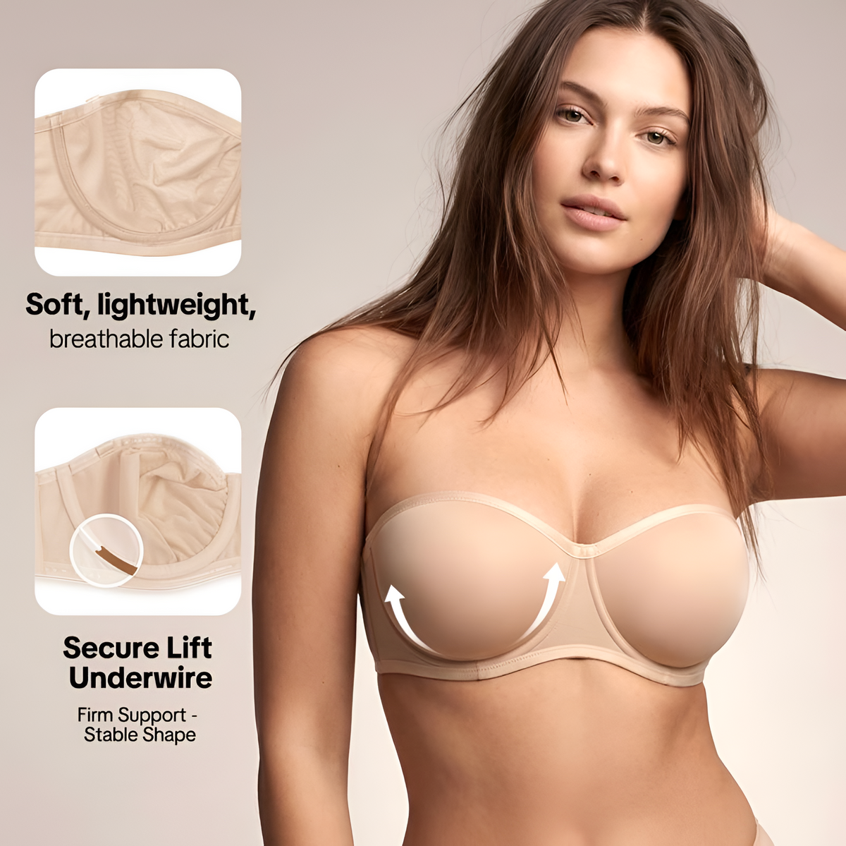Convertible Strapless Minimizer Bra