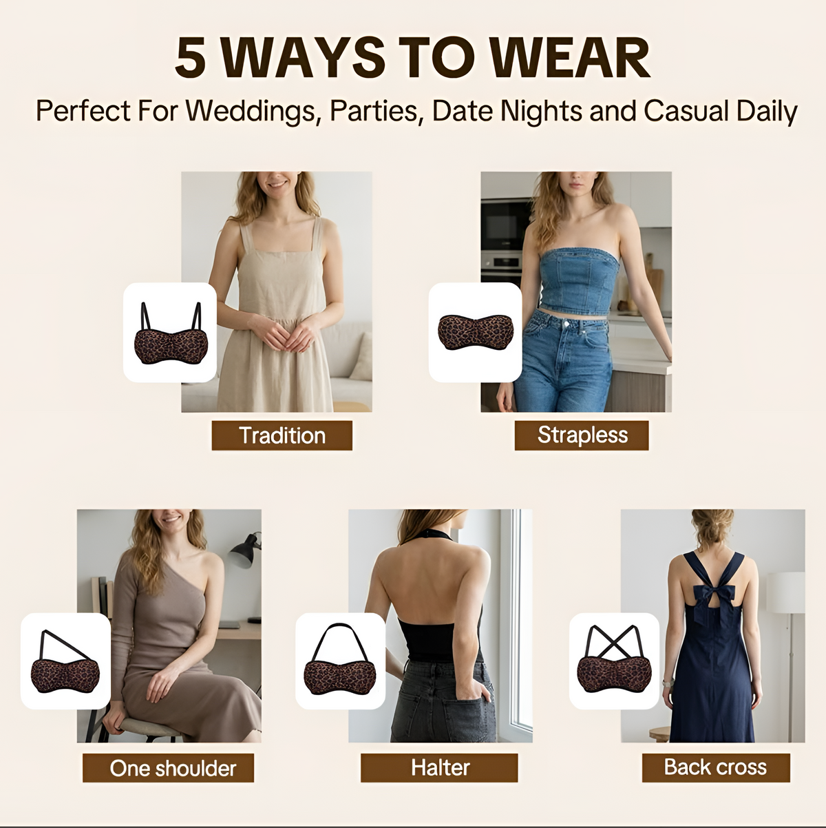 Convertible Strapless Minimizer Bra